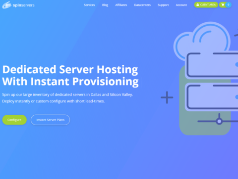 spinservers：10Gbps-40Gbps 带宽不限流量服务器，/月起，可选达拉斯/圣何塞机房