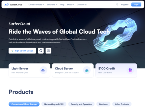 #匿名云#SurferCloud：新用户最高送 0，轻量云 VPS 全球同价 fetchpriority=